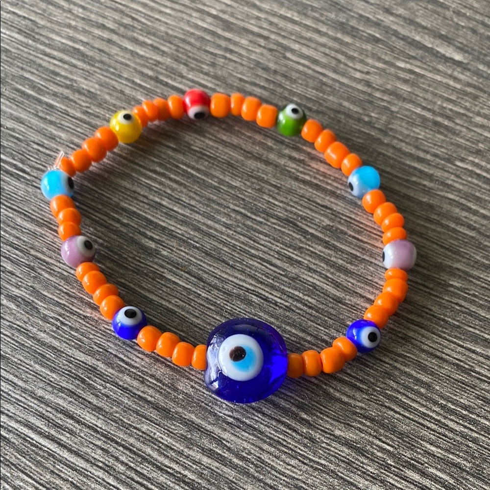 Colorful Evil Eye Beaded Bracelet